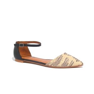 Madewell The Beatrice Ankle Strap Flat-8.5